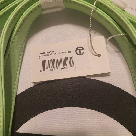 Medium Double Mint Shopping Bag- Green - Picture 4 of 16